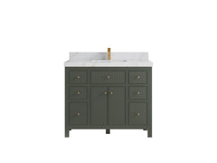 Sonoma 42 in W x 22 in D Free Standing Reeded Single Sink Bathroom Vanity - photo 12