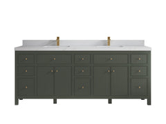 Sonoma 84 in W x 22 in D Free Standing Reeded Double Sink Bathroom Vanity - photo 19