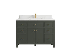 Sonoma 48 in W x 22 in D Free Standing Reeded Single Sink Bathroom Vanity - photo 15