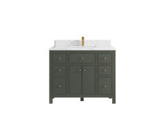 Sonoma 42 in W x 22 in D Free Standing Reeded Single Sink Bathroom Vanity - photo 17