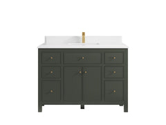 Sonoma 48 in W x 22 in D Free Standing Reeded Single Sink Bathroom Vanity - photo 17