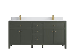 Sonoma 72 in W x 22 in D Free Standing Reeded Double Sink Bathroom Vanity - photo 17