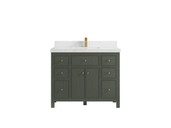 Sonoma 42 in W x 22 in D Free Standing Reeded Single Sink Bathroom Vanity - photo 18