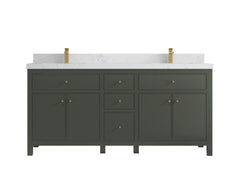 Sonoma 72 in W x 22 in D Free Standing Reeded Double Sink Bathroom Vanity - photo 18