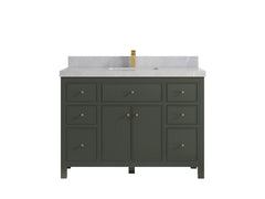 Sonoma 48 in W x 22 in D Free Standing Reeded Single Sink Bathroom Vanity - photo 19