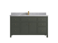 Sonoma 60 in W x 22 in D Free Standing Reeded Single Sink Bathroom Vanity - photo 19