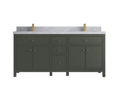 Sonoma 72 in W x 22 in D Free Standing Reeded Double Sink Bathroom Vanity - photo 19