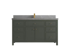 Sonoma 60 in W x 22 in D Free Standing Reeded Single Sink Bathroom Vanity - photo 20