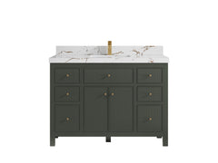 Sonoma 48 in W x 22 in D Free Standing Reeded Single Sink Bathroom Vanity - photo 21