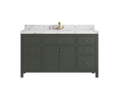 Sonoma 60 in W x 22 in D Free Standing Reeded Single Sink Bathroom Vanity - photo 21