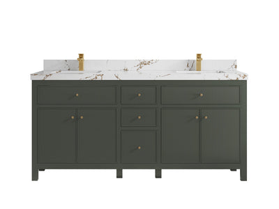 Sonoma 72 in W x 22 in D Free Standing Reeded Double Sink Bathroom Vanity