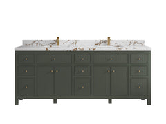 Sonoma 84 in W x 22 in D Free Standing Reeded Double Sink Bathroom Vanity - photo 39
