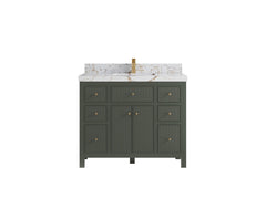Sonoma 42 in W x 22 in D Free Standing Reeded Single Sink Bathroom Vanity - photo 22