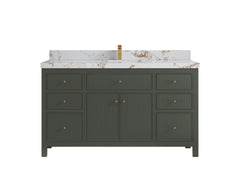 Sonoma 60 in W x 22 in D Free Standing Reeded Single Sink Bathroom Vanity - photo 22