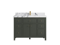 Sonoma 48 in W x 22 in D Free Standing Reeded Single Sink Bathroom Vanity - photo 23