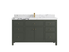 Sonoma 60 in W x 22 in D Free Standing Reeded Single Sink Bathroom Vanity - photo 23