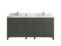 Sonoma 72 in W x 22 in D Free Standing Reeded Double Sink Bathroom Vanity - photo 23