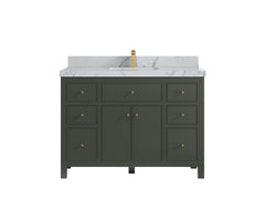 Sonoma 48 in W x 22 in D Free Standing Reeded Single Sink Bathroom Vanity - photo 24