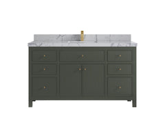 Sonoma 60 in W x 22 in D Free Standing Reeded Single Sink Bathroom Vanity - photo 24
