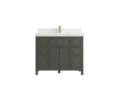 Sonoma 42 in W x 22 in D Free Standing Reeded Single Sink Bathroom Vanity - photo 25