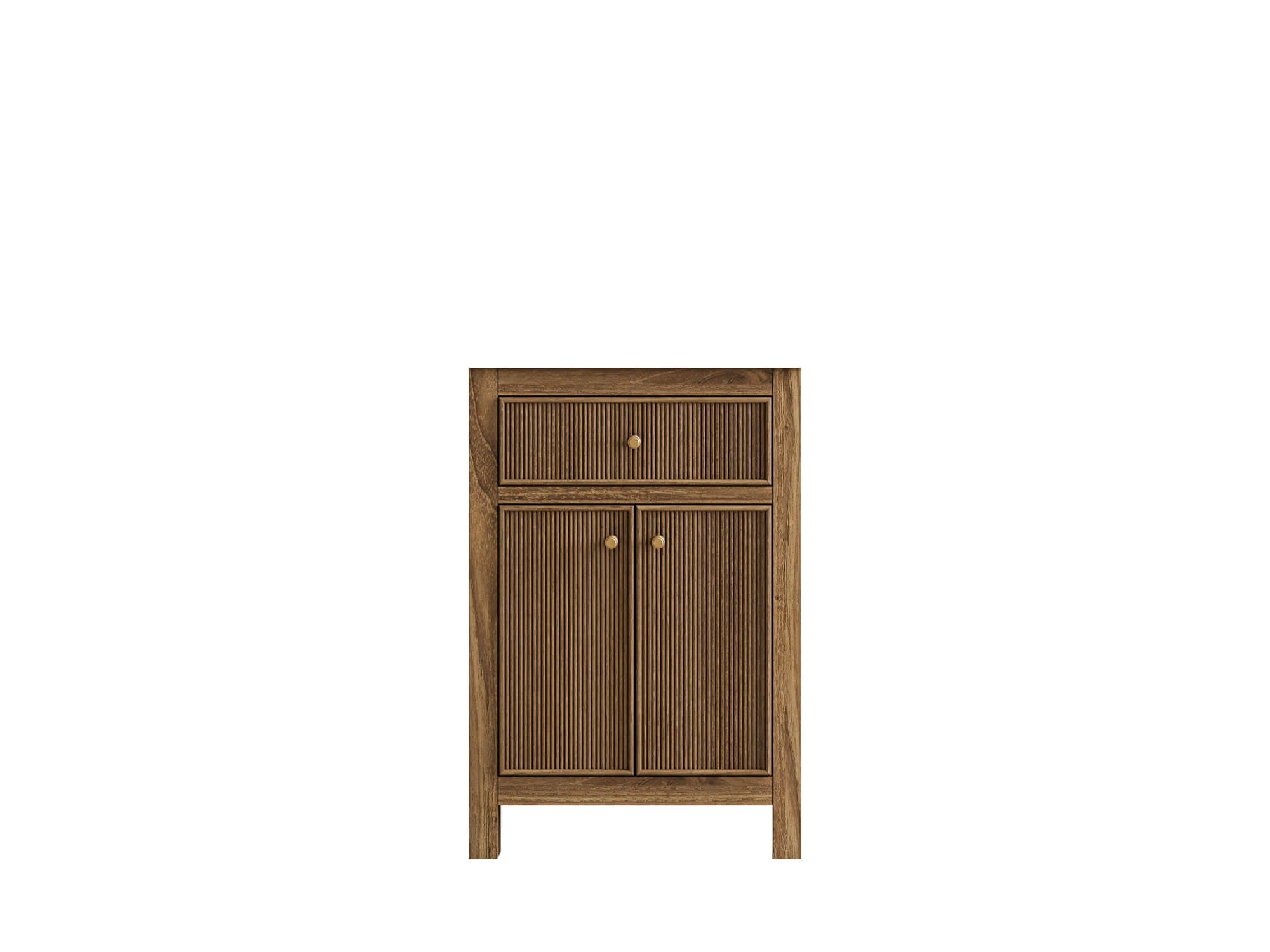 Sonoma Teak Wood 24-inch bathroom vanity cabinet in Dark Natural Teak