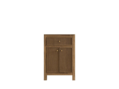 Sonoma Teak Wood 24-inch bathroom vanity cabinet in Dark Natural Teak