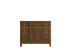 Sonoma Reeded Teak Wood 42 in. W x 22 in. D Single Sink Bathroom Vanity - photo 6