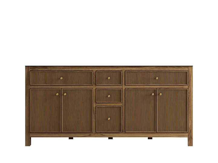 Sonoma Teak Wood 72 in. W x 22 in. D Double Sink Bathroom Vanity - photo 25