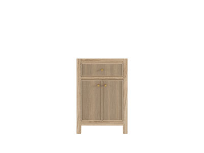 Sonoma Teak Wood 24 in. W x 22 in. D Single Sink Bathroom Vanity