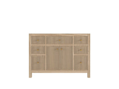 Sonoma Reeded Teak Wood 48 in. W x 22 in. D Single Sink Bathroom Vanity - photo 6