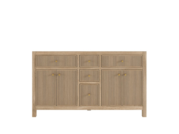 Sonoma Teak Wood 60 in. W x 22 in. D Double Sink Bathroom Vanity - photo 6