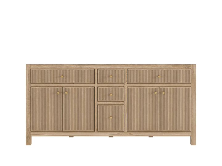Sonoma Teak Wood 72 in. W x 22 in. D Double Sink Bathroom Vanity - photo 25