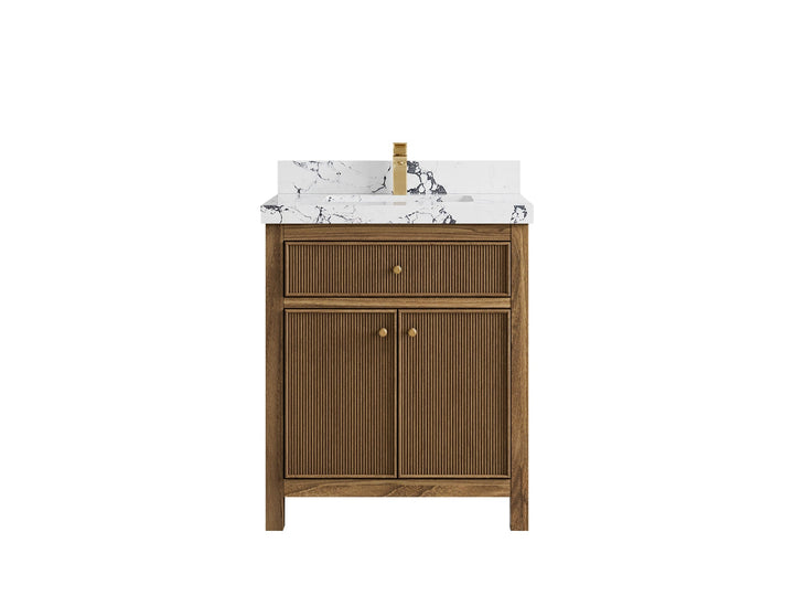 Sonoma Teak Wood 30 in. W x 22 in. D Single Sink Bathroom Vanity - photo 23