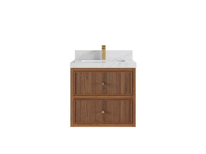 Sonoma Floating Teak 24 in. W x 22 in. D Single Sink Bathroom Vanity - photo 10