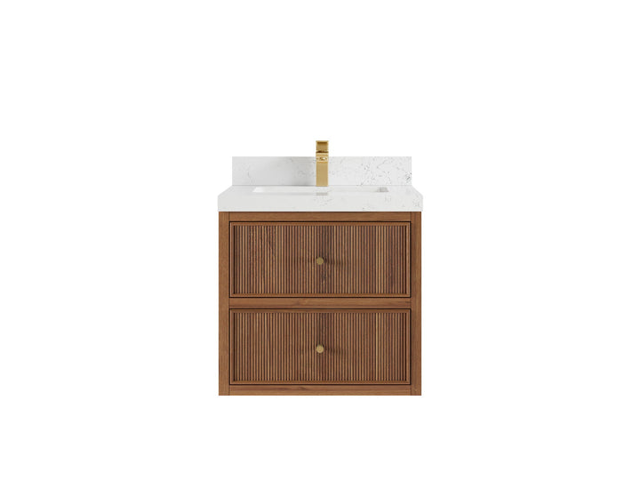 Sonoma Floating Teak 24 in. W x 22 in. D Single Sink Bathroom Vanity - photo 17
