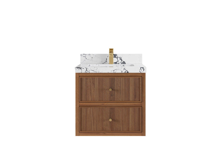 Sonoma Floating Teak 24 in. W x 22 in. D Single Sink Bathroom Vanity - photo 21