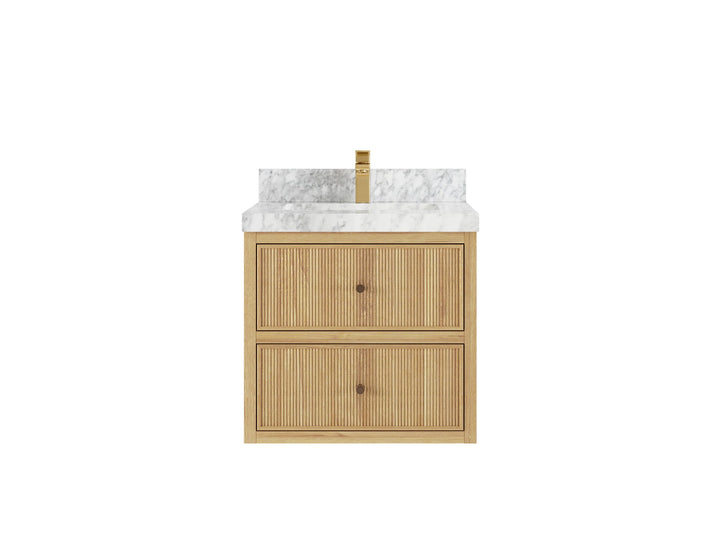 Sonoma Floating Teak 24 in. W x 22 in. D Single Sink Bathroom Vanity - photo 11