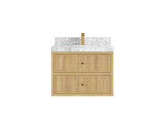 Sonoma Floating Teak 30 in. W x 22 in. D Single Sink Bathroom Vanity - photo 11