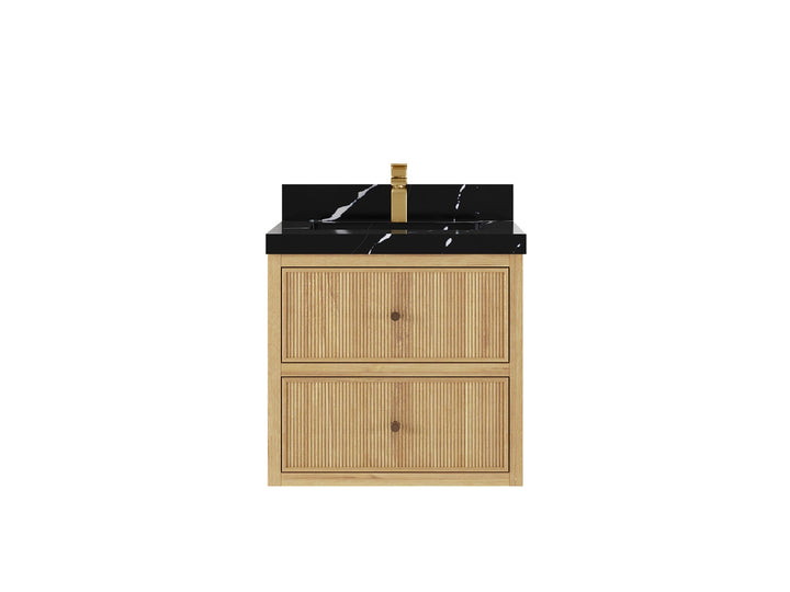 Sonoma Floating Teak 24 in. W x 22 in. D Single Sink Bathroom Vanity - photo 6