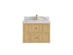Sonoma Floating Teak 30 in. W x 22 in. D Single Sink Bathroom Vanity - photo 7