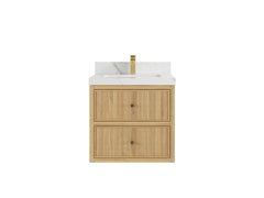 Sonoma Floating Teak 24 in. W x 22 in. D Single Sink Bathroom Vanity - photo 7