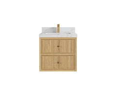 Sonoma Floating Teak 24 in. W x 22 in. D Single Sink Bathroom Vanity - photo 8