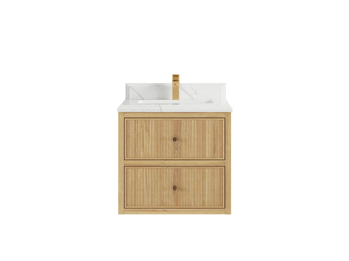 Sonoma Floating Teak 24 in. W x 22 in. D Single Sink Bathroom Vanity - photo 13