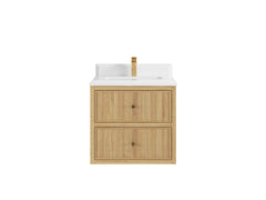 Sonoma Floating Teak 24 in. W x 22 in. D Single Sink Bathroom Vanity - photo 11