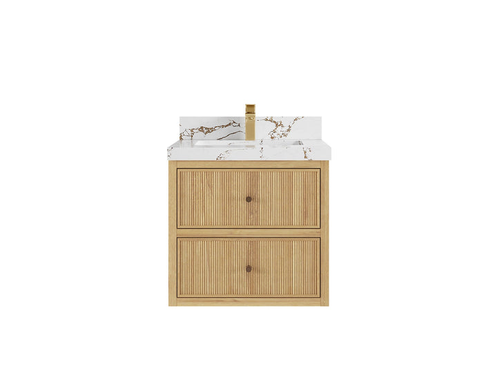 Sonoma Floating Teak 24 in. W x 22 in. D Single Sink Bathroom Vanity - photo 19