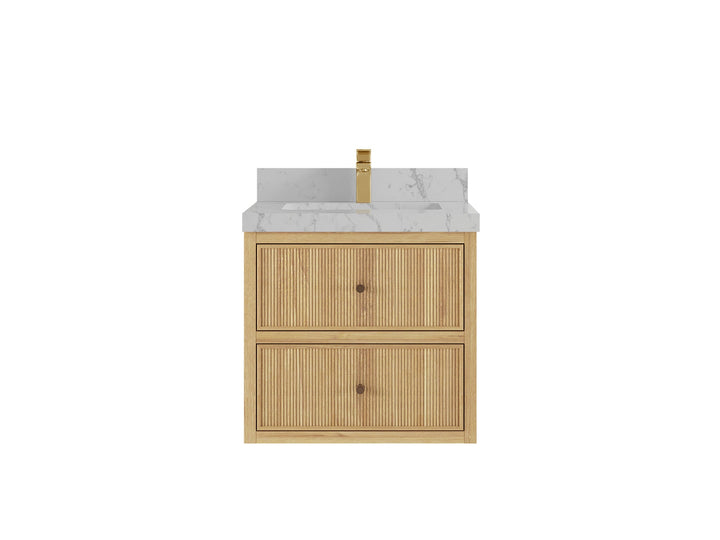 Sonoma Floating Teak 24 in. W x 22 in. D Single Sink Bathroom Vanity - photo 22