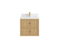 Sonoma Floating Teak 24 in. W x 22 in. D Single Sink Bathroom Vanity - photo 15