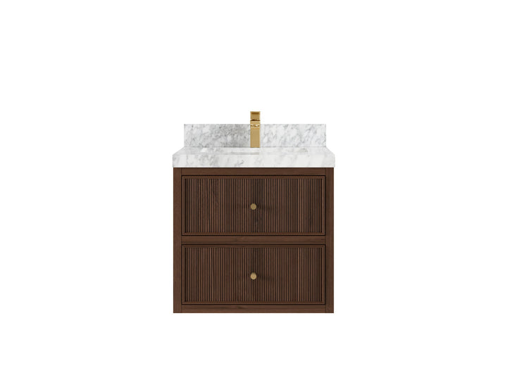 Sonoma Floating Teak 24 in. W x 22 in. D Single Sink Bathroom Vanity - photo 12