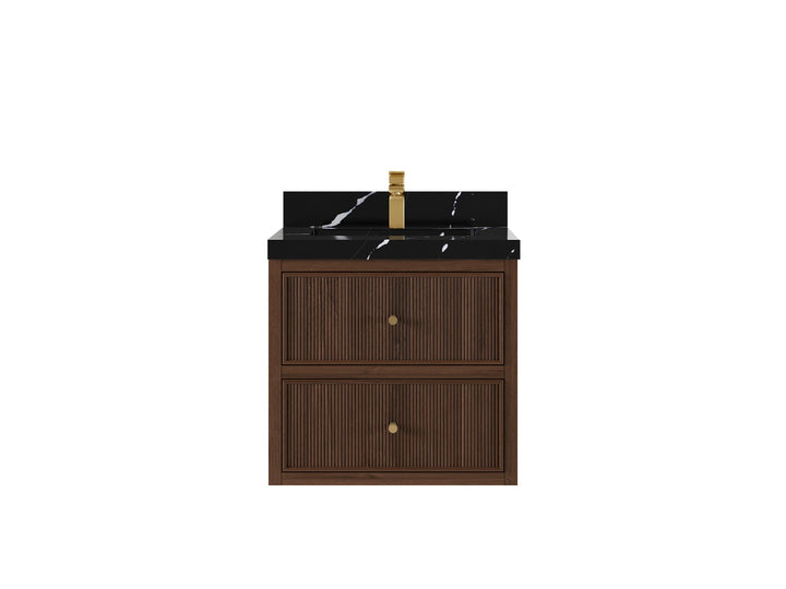 Sonoma Floating Teak 24 in. W x 22 in. D Single Sink Bathroom Vanity - photo 6