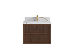 Sonoma Floating Teak 30 in. W x 22 in. D Single Sink Bathroom Vanity - photo 7
